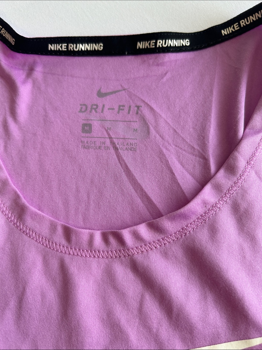 Nike Lavender Racerback Tank with White Swoosh - Picture 3 of 3